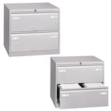 Artikelbild 1 für BISLEY LIGHT Hängeregistraturschrank lichtgrau 2 Schubladen 80,0 x 62,2 x 71,1 cm, 1 St., Artikelnummer 955724