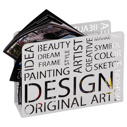 Artikelbild für HAKU Möbel Zeitungsständer 44395 weiß Metall, DIN A4, Artikelnummer 552767