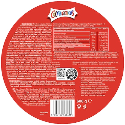 Artikelbild 7 für AKTION: büroplus Papierhandtücher Zick-Zack-Falzung 2-lagig 2x 3.200 Tücher + GRATIS Celebrations Schokoriegel 600 g, Artikelnummer 404317