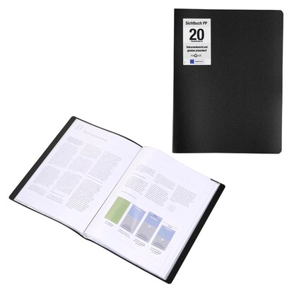 Artikelbild für PAGNA Office Sichtbuch DIN A4, 20 Hüllen schwarz, 1 St., Artikelnummer 609187