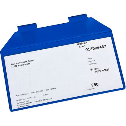 Artikelbild für EICHNER Dokumententaschen Magnetisch DIN A6 blau glatt, 25 St., Artikelnummer 702429