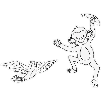 Artikelbild 10 für HEYDA Bastelset Karton-Theater Jungle mehrfarbig, Artikelnummer 779339