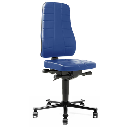 Artikelbild für bimos Arbeitsdrehstuhl All-In-One blau Kunstleder, Artikelnummer 483404