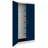 Artikelbild 1 für mauser Stahlschrank BF 5 PLZ - 7035/5003 lichtgrau, saphirblau keine Fachböden 95,0 x 50,0 x 195,0 cm, aufgebaut, 1 St., Artikelnummer 600591