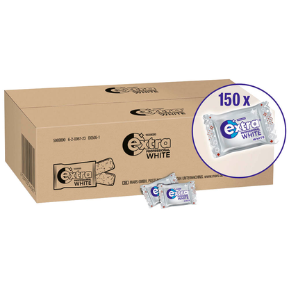 Artikelbild für extra® PROFESSIONAL WHITE Kaugummis 150x 2 Dragees, Artikelnummer 129389