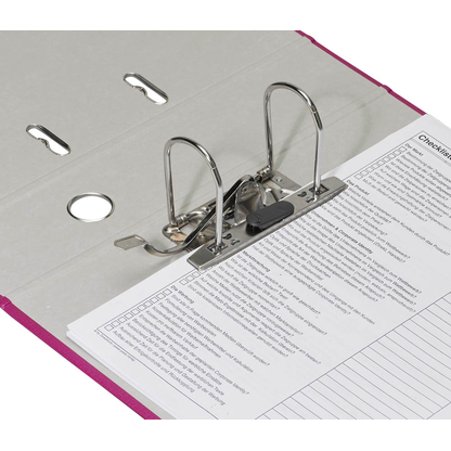 Artikelbild 2 für bene No.1 Power Ordner brombeer Kunststoff 8,0 cm DIN A4, 1 St., Artikelnummer 426254