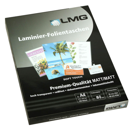 Artikelbild 2 für LMG Soft Touch Laminierfolien matt für A4 75 micron, 100 St., Artikelnummer 432712