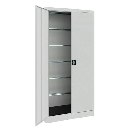 Artikelbild für mauser Stahlschrank BF 5 PLE - 7035/7035 lichtgrau keine Fachböden 95,0 x 50,0 x 195,0 cm, aufgebaut, 1 St., Artikelnummer 600603