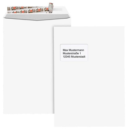 Artikelbild für dots Versandtaschen Enduro DIN C4 mit Fenster weiß 100 St., Artikelnummer 118430