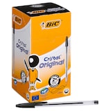 Artikelbild 1 für BIC Kugelschreiber Cristal transparent, Schreibfarbe: schwarz, 50 St., Artikelnummer 831495