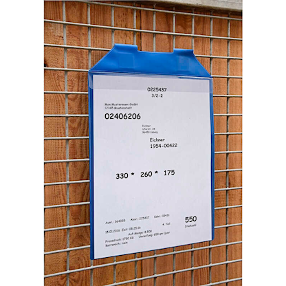 Artikelbild 4 für EICHNER Dokumententaschen Magnetische DIN A4 blau glatt, 25 St., Artikelnummer 702437