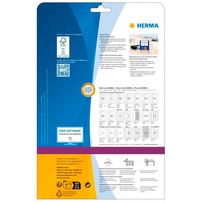 Artikelbild 3 für HERMA Disketten-Etiketten 4353 weiß, 25 Blatt, Artikelnummer 801915