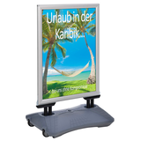 Artikelbild 1 für update displays Kundenstopper WindPro Plus silber DIN A1 2 Fächer 72,0 x 67,1 x 91,8 cm, 1 St., Artikelnummer 480244