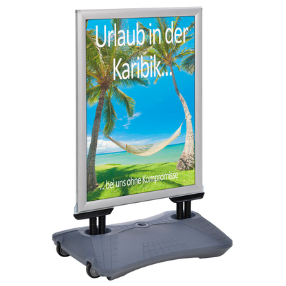 Artikelbild für update displays Kundenstopper WindPro Plus silber DIN A1 2 Fächer 72,0 x 67,1 x 91,8 cm, 1 St., Artikelnummer 480244