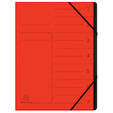 Artikelbild 1 für Exacompta Ordnungsmappe 7 Fächer rot, 1 St., Artikelnummer 286961