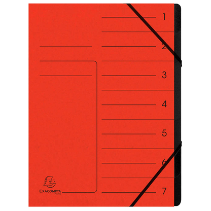 Artikelbild für Exacompta Ordnungsmappe 7 Fächer rot, 1 St., Artikelnummer 286961