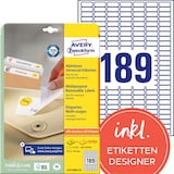 Artikelbild 1 für AVERY Zweckform Etiketten L4731REV-25 weiß 25,4 x 10,0 mm, 30 Blatt, Artikelnummer 345520
