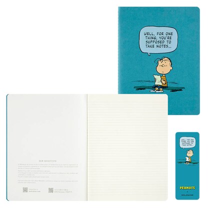 Artikelbild für MOLESKINE Notizbuch Peanuts Linus Cahier ca. DIN A5 liniert, hellblau Softcover 120 Seiten, 1 St., Artikelnummer 718829