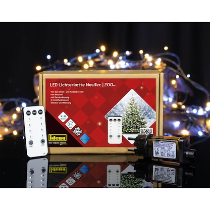 Artikelbild 12 für Idena NewTec 200er LED Lichterkette grün 27,9 m, 1 St., Artikelnummer 761686