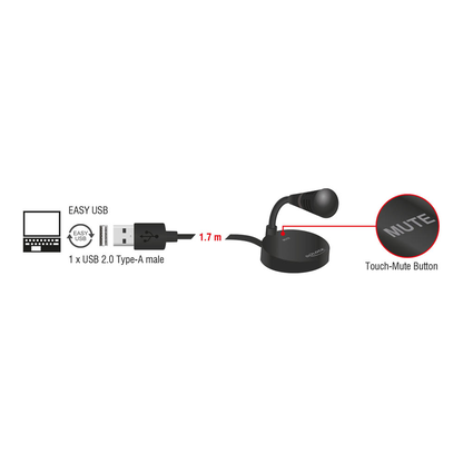 Artikelbild 2 für DeLOCK PC-Mikrofon, Artikelnummer 106459