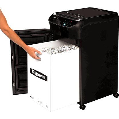 Artikelbild 7 für Fellowes AutoMax 450C Aktenvernichter mit Partikelschnitt P-4, 4 x 38 mm, bis 450 Blatt, schwarz, Artikelnummer 527808