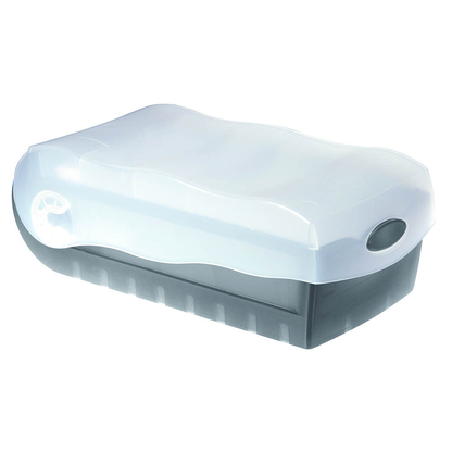 Artikelbild für HAN Croco Karteikasten DIN A7 für 900 Karteikarten grau mit Deckel, Artikelnummer 947242