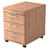 Artikelbild 1 für HAMMERBACHER Orbis Rollcontainer nussbaum 4 Auszüge 42,8 x 58,0 x 59,0 cm, Artikelnummer 636915