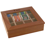 Artikelbild 1 für APS Teebox braun 31,0 x 28,0 cm, 1 St., Artikelnummer 196987