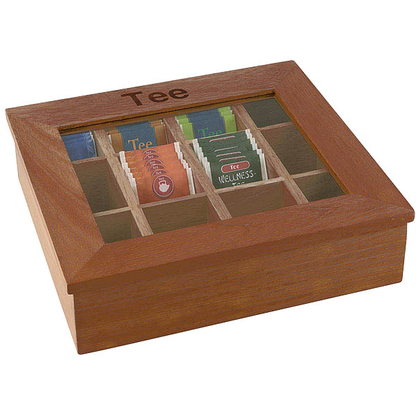Artikelbild für APS Teebox braun 31,0 x 28,0 cm, 1 St., Artikelnummer 196987