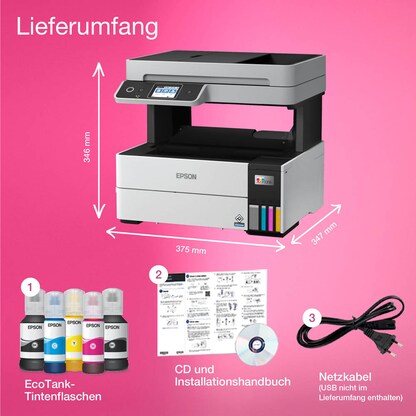 Artikelbild 6 für AKTION: EPSON EcoTank ET-5170 4 in 1 Tintenstrahl-Multifunktionsdrucker grau mit 50 Euro CashBack, Artikelnummer 374803
