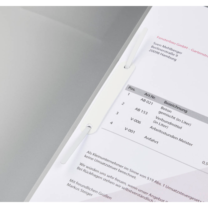 Artikelbild 2 für BRUNNEN Schnellhefter FACT!pp Kunststoff silber transluzent DIN A4, 1 St., Artikelnummer 757403