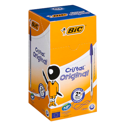 Artikelbild 3 für BIC Kugelschreiber Cristal transparent, Schreibfarbe: blau, 50 St., Artikelnummer 831453