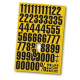 Artikelbild 1 für EICHNER Ziffern 0-9 Magnete gelb 22,5 x 32,5 cm, 2 Bogen, Artikelnummer 702539