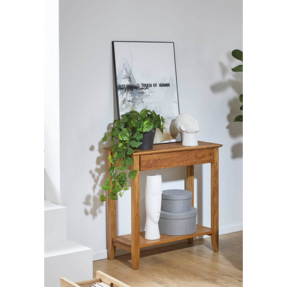 Artikelbild 4 für HAKU Möbel Konsolentisch rechteckig Massivholz eiche 75,0 x 35,0 x 75,0 cm, 1 St., Artikelnummer 340358