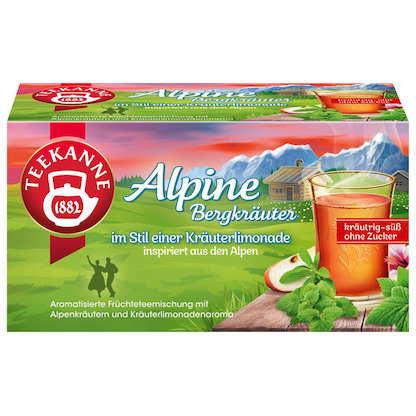 Artikelbild für TEEKANNE Alpine Bergkräuter Tee 18 Portionen, Artikelnummer 418238