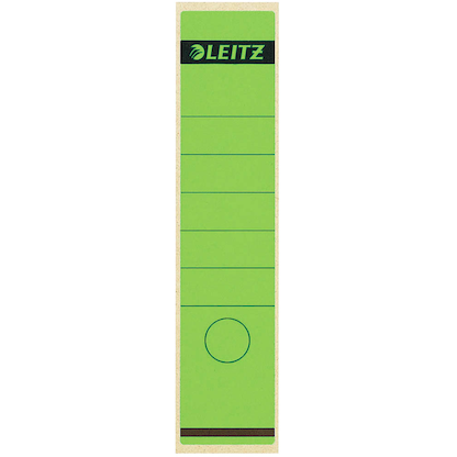 Artikelbild für LEITZ Ordneretiketten 1640 grün für 8,0 cm Rückenbreite, 10 St., Artikelnummer 431619