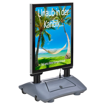 Artikelbild für update displays Kundenstopper WindPro LED silber DIN A1 2 Fächer 74,0 x 63,0 x 122,3 cm, 1 St., Artikelnummer 480259