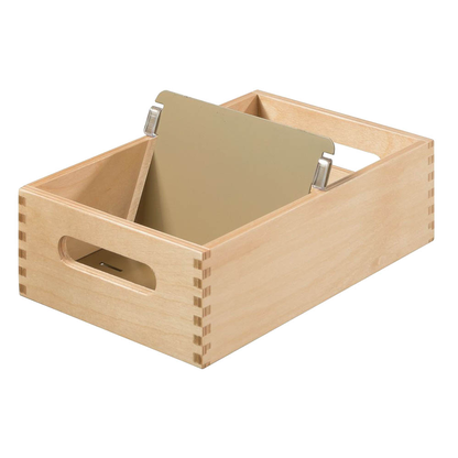 Artikelbild 2 für HAN Karteikasten DIN A6 für 900 Karteikarten braun ohne Deckel, Artikelnummer 184077