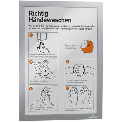 Artikelbild für DURABLE Magnetrahmen selbstklebend DURAFRAME® silber A4, 2 St., Artikelnummer 510560