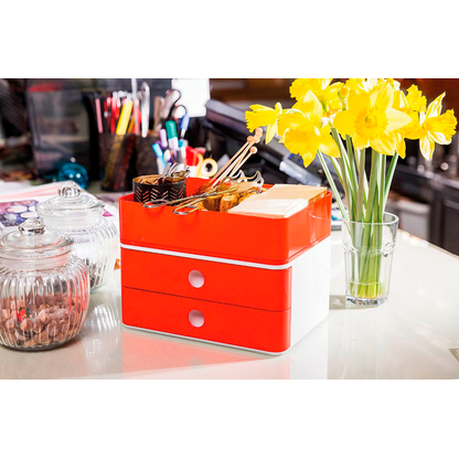 Artikelbild 3 für HAN Schubladenbox Smart Box plus ALLISON rot 1100-17D, DIN A5 mit 3 Schubladen, 1 St., Artikelnummer 965400