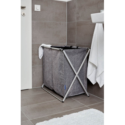 Artikelbild 8 für WENKO Wäschesortierer Duo grau, 1 St., Artikelnummer 530321