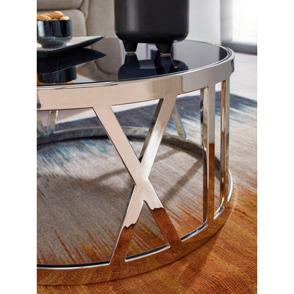 Artikelbild 4 für WOHNLING Couchtisch rund Glas silber 60,0 x 60,0 x 30,0 cm, 1 St., Artikelnummer 166359