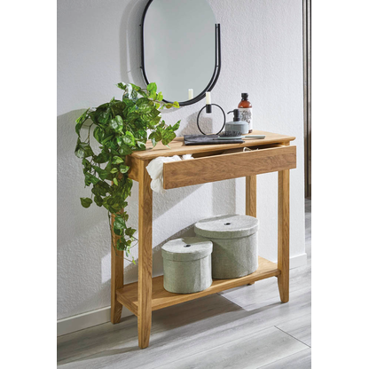 Artikelbild 5 für HAKU Möbel Konsolentisch rechteckig Massivholz eiche 75,0 x 35,0 x 75,0 cm, 1 St., Artikelnummer 340358