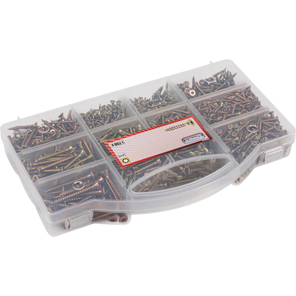 Artikelbild 2 für CONNEX Mehrzweckschrauben-Sortiment Senkkopf TX, verzinkt DP8500132, Artikelnummer 407538