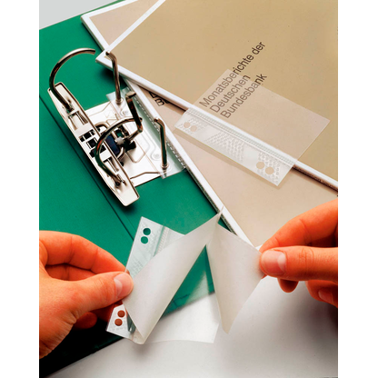 Artikelbild 3 für VELOFLEX Heftstreifen, selbstklebend Doppelheftfix transparent Kunststoff, 50 St., Artikelnummer 494542