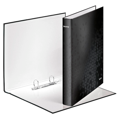 Artikelbild für LEITZ WOW Ringbuch 2-Ringe schwarz 4,0 cm DIN A4, 1 St., Artikelnummer 107241