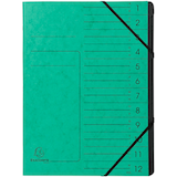 Artikelbild 1 für Exacompta Ordnungsmappe 12 Fächer grün, 1 St., Artikelnummer 286991