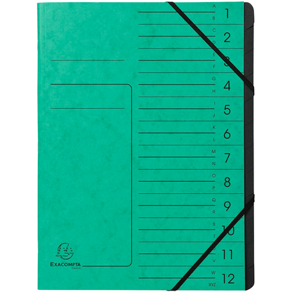 Artikelbild für Exacompta Ordnungsmappe 12 Fächer grün, 1 St., Artikelnummer 286991