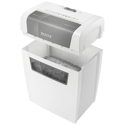 Artikelbild 5 für LEITZ IQ Home Aktenvernichter mit Partikelschnitt P-4, 4 x 28 mm, bis 6 Blatt, weiß, Artikelnummer 435877