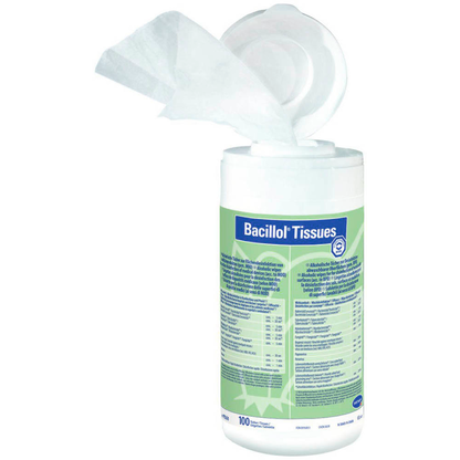 Artikelbild für HARTMANN Desinfektionstücher Bacillol Tissues 1-lagig weiß, 100 Tücher, Artikelnummer 636249